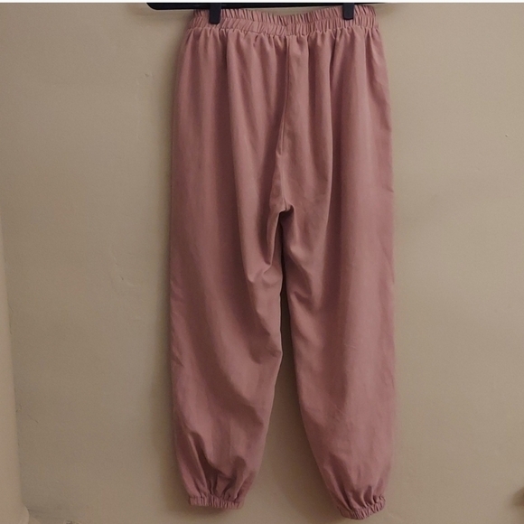 SHEIN Dusty Rose High Rise Elastic Jogger Pants - Picture 9 of 12